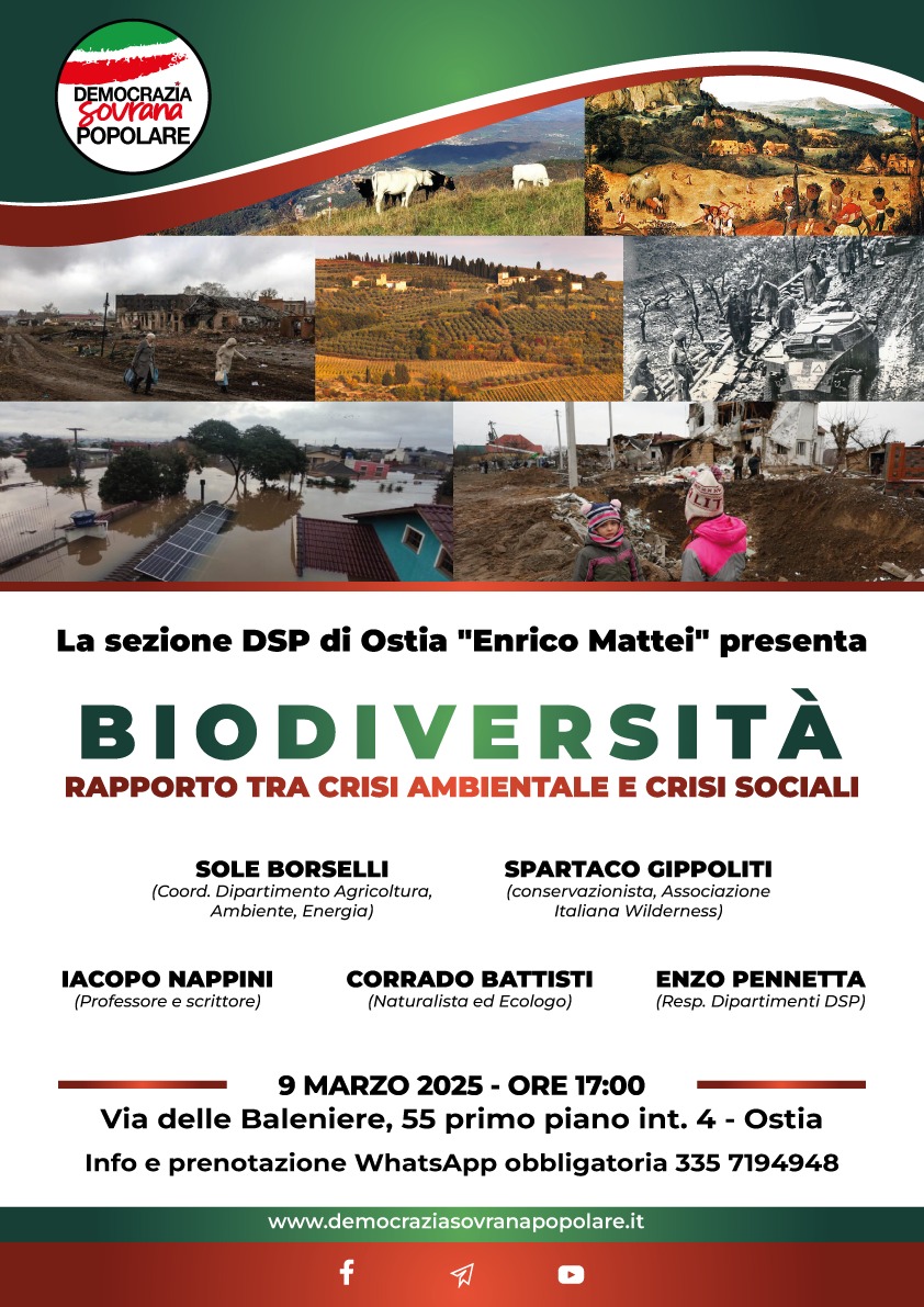 BIODIVERSITAì - RAPPORTO TRA CRISI AMBIENTALE E CRISI SOCIALI